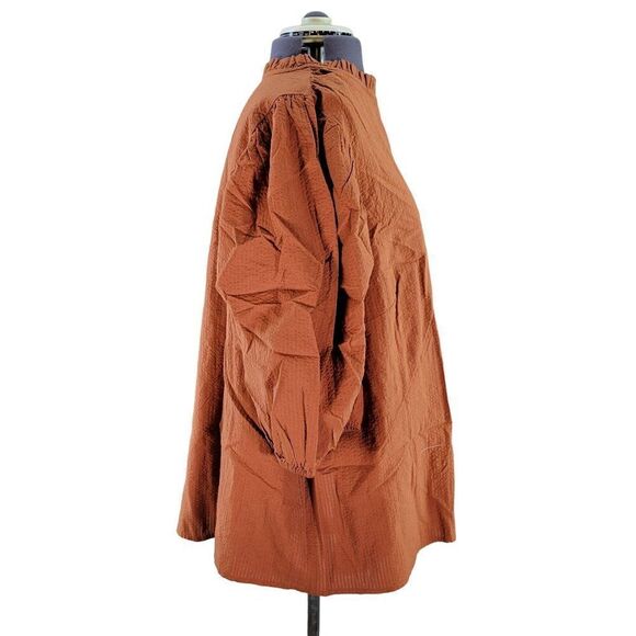 A New Day Split Neck Button Down Blouse Sz 2X - Picture 2 of 9